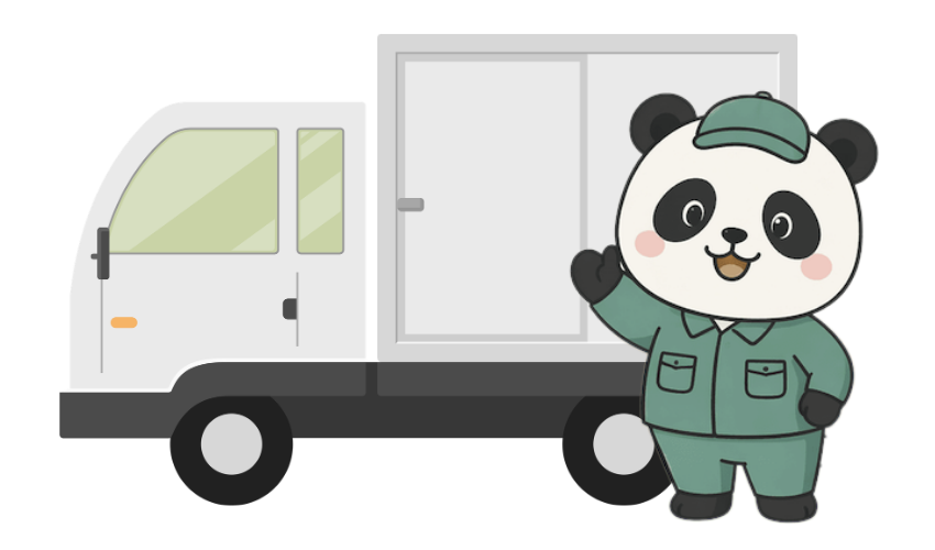 名古屋不用品回収センターのスタッフと回収トラック